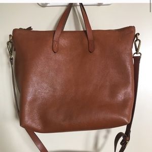 Madewell zip-top medium transport tote